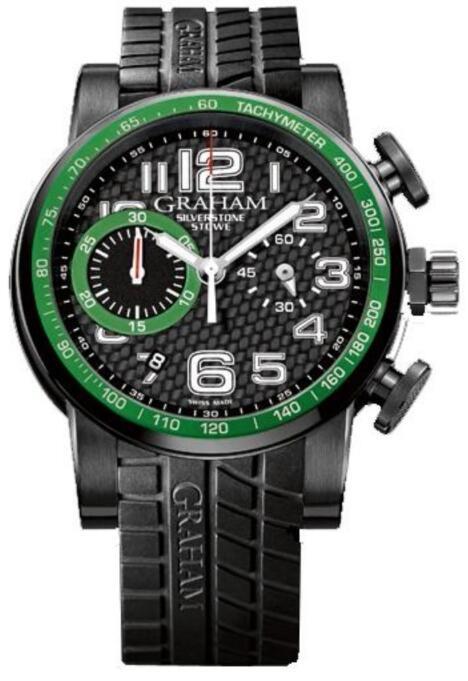 GRAHAM LONDON 2SAAB.B02A.K07N Silverstone Stowe Racing Green replica watch - Click Image to Close